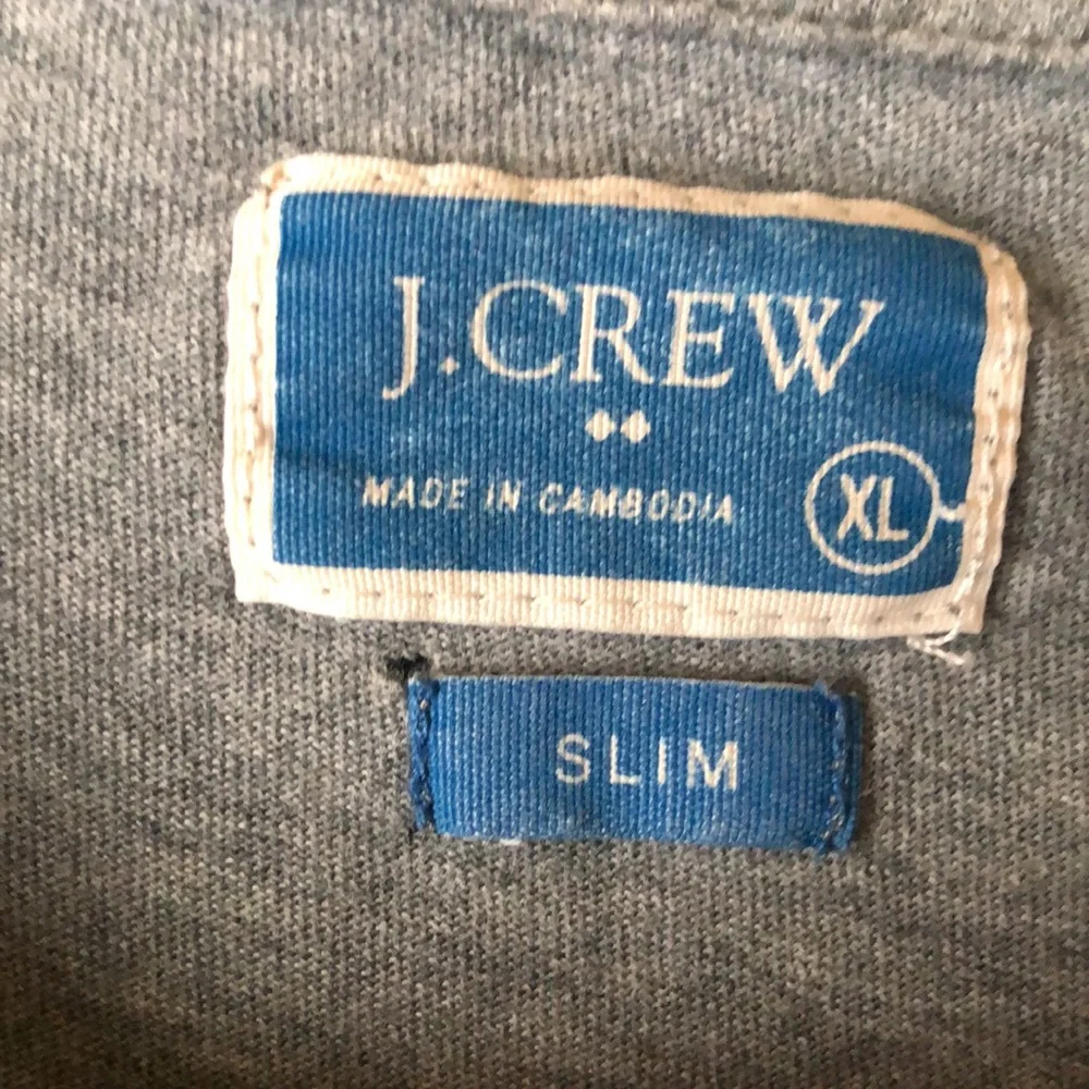 J. Crew Mens XL Slim Fit short sleeve Tee Shirt